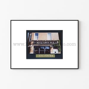 BUCKTOWN PUB, Chicago Photography Print - Unframed Wall Art - Polaroid Instant Film Print - Chicago Restaurant Bar Sign
