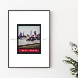 BUCKINGHAM FOUNTAIN, CHICAGO Photography - Unframed Wall Art, Polaroid Instant Film Print - Grant Park Chicago Photo