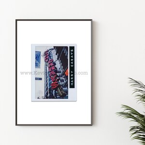 HARRY CARAY&#39;S, Chicago Photography Print - Unframed Wall Art - Polaroid Instant Film Print - River North, Chicago Restaurant Signs