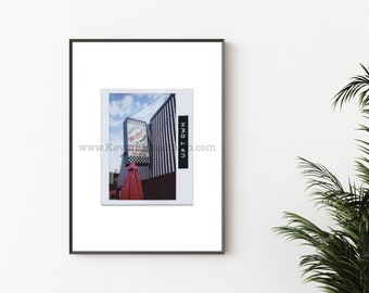 MICHAEL'S PIZZERIA, Chicago Photography Print - Unframed Wall Art - Polaroid Instant Film Print - Chicago Bar, Pizza Sign, Buena Park Uptown