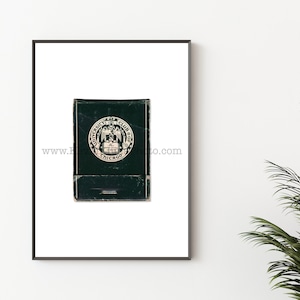 UNIVERSITY CLUB of CHICAGO Photography Print - Vintage Matchbook Print - Unframed Wall Art Print - Apartment, Home Decor