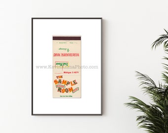Merchandise Mart Sample Room Chicago Photography Print - Vintage Matchbook Print - Unframed Wall Art Print - Apartment Decor
