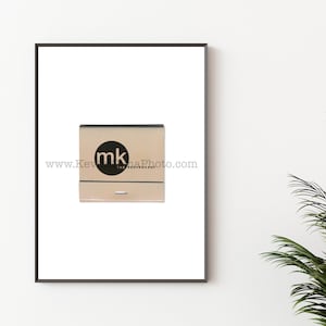 MK the Restaurant, Chicago Restaurant Photography Print - Vintage Bar Matchbook Print - Unframed Wall Art - Chicago Bar Signs