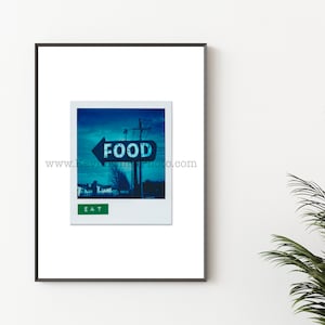FOOD, DRIVE IN Photography Print - Unframed Wall Art - Polaroid Instant Film Print - Drive In Restaurant