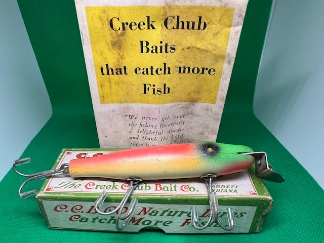 Vintage Creek Chub Weed Bug Frog Fishing Lure