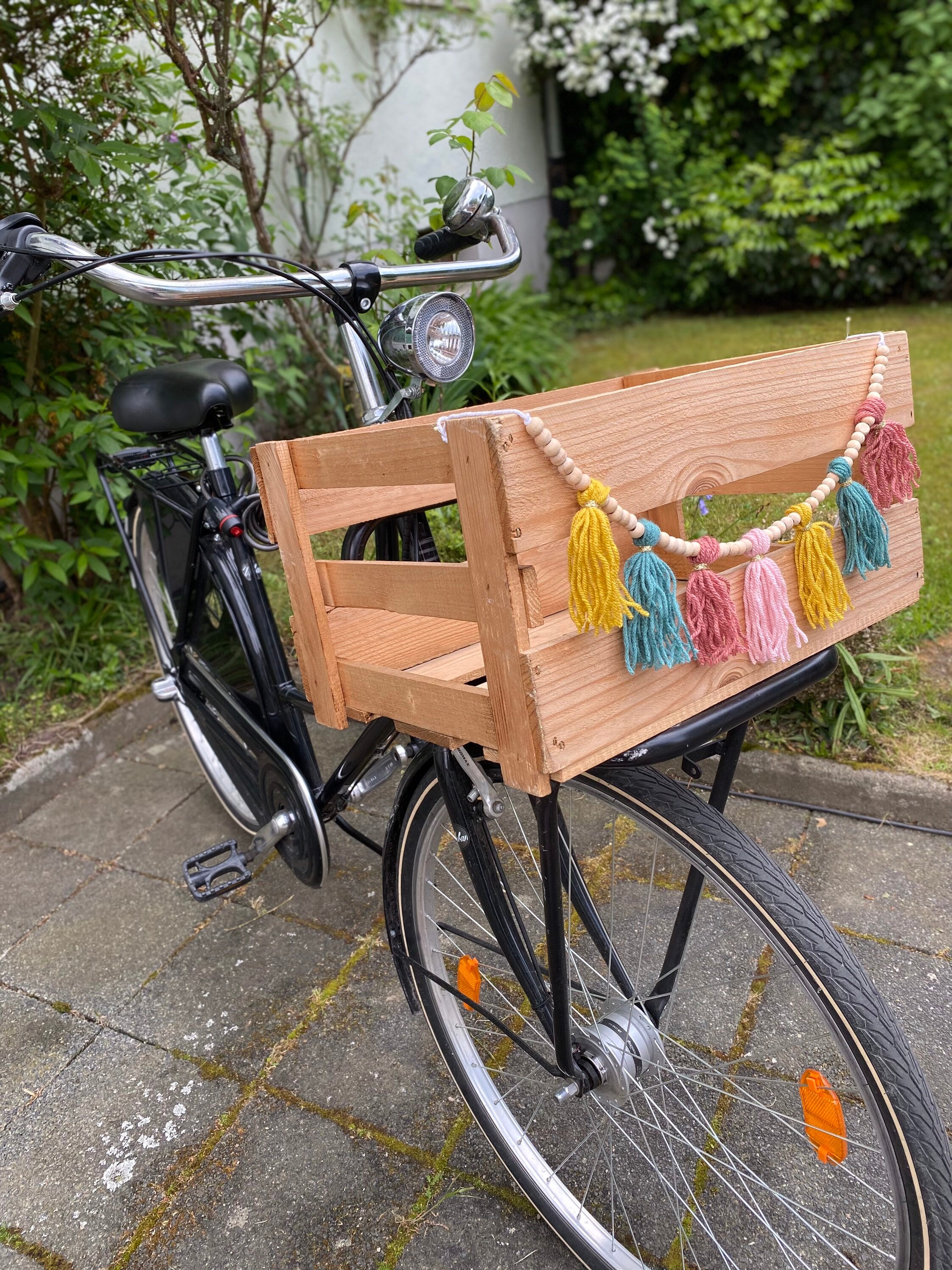 Bicycle Garland Macramé Boho Bicycle Accessories Bicycle Etsy