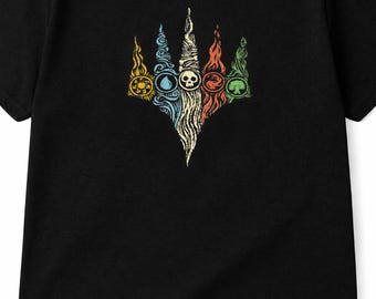 Magic The Gathering Planeswalker Symbol Doodle T-Shirt
