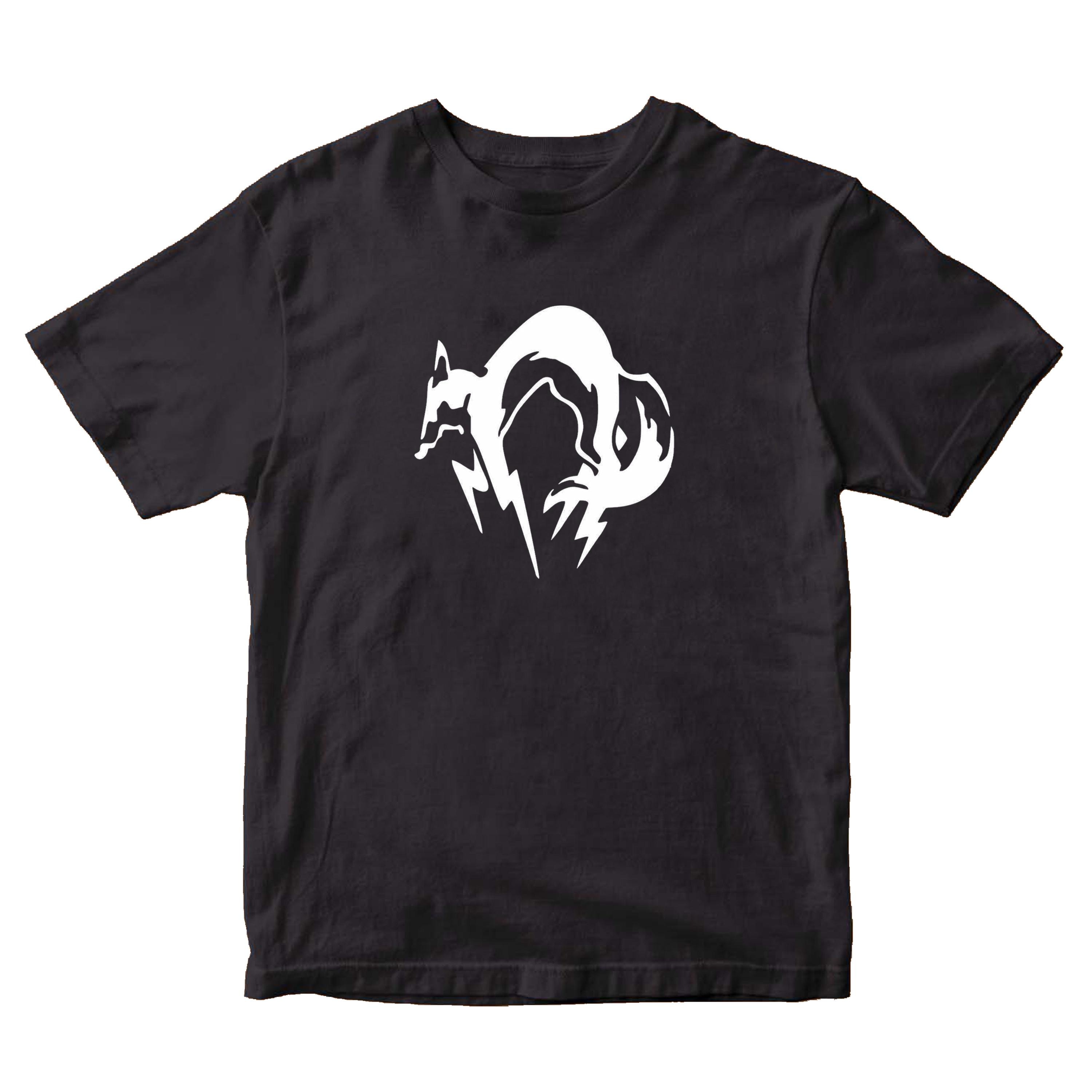 T-Shirt Metal Gear Solid Coton Col Rond Homme - Design Iconique Jeu Vidéo Noir
