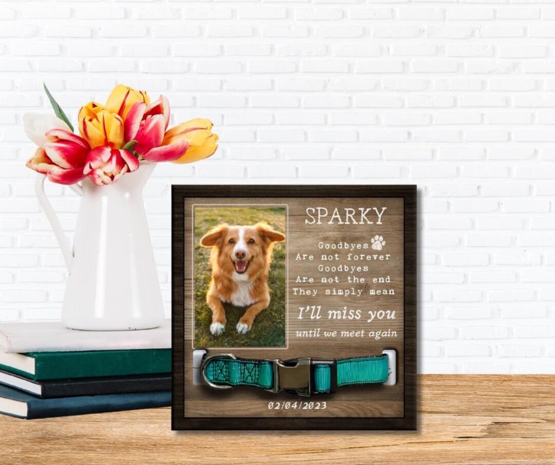 Dog Loss Gift Memorial Pet Collar Sign Dog Collar Etsy