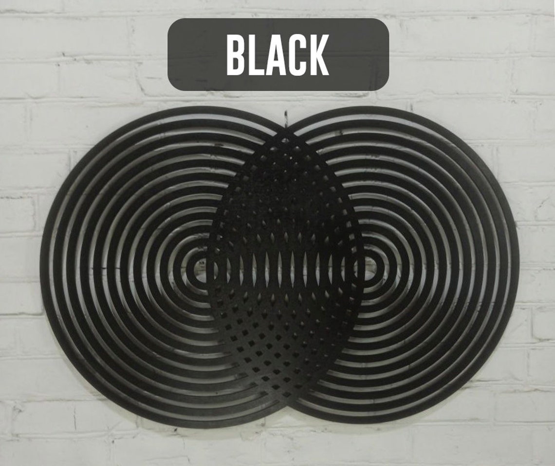 Wooden Circles Wall Decor Geometric Wooden Wall Decor Etsy