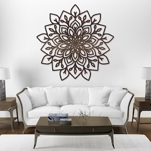 Floral Mandala Wall Art, Laser Cut Mandala Wood Wall Art, Wall Hanging Decor, Wood Art, Wood Wall Art, Wooden Mandala, Wooden Wall Decor