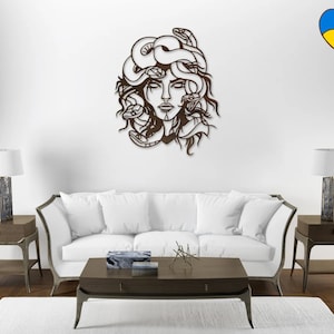 Medusa decor, Large wall art medusa, Medusa head piece, Medusa wall art, Greek mythology decor, Wall decor medusa, Greek mythology wall art
