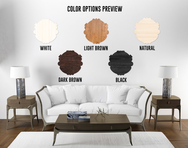 Wooden Circles Wall Decor Geometric Wooden Wall Decor Etsy