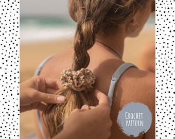 CROCHET PATTERN X "Coral nº1" Scrunchie Crochet Pattern X Crochet Accossories X PDF X Digital Download X Easy Beginner Crochet Pattern