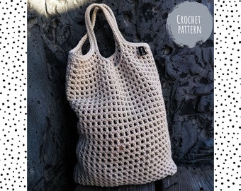 CROCHET PATTERN X "Caleta" Tote Bag Crochet Pattern  X Summer Purse Crochet Pattern X Market Bag Crochet Pattern X Easy Crochet Pattern