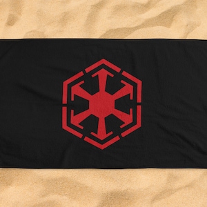 Sith Galactic Empire Star Wars Kriegsflagge Heraldischer königlicher Wimpel-Flaggen-Entwurfs-Strandtuch-Badegeschenk