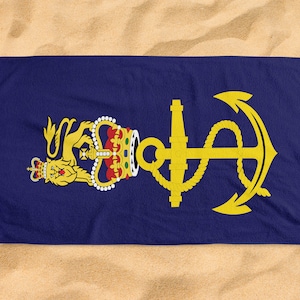 Royal Marine Commandos British Army Flag Design Beach Towel Gift