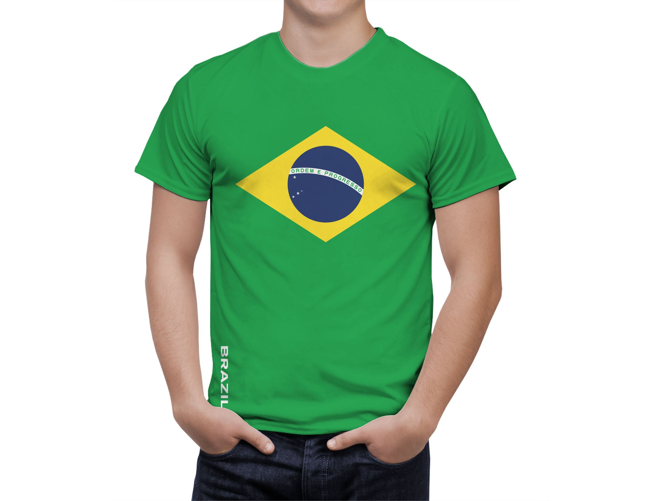 Discover Brazil Flag Shirt, Patriotic 3D T-Shirt