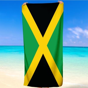 jamaica  National Flag Beach Towel