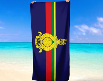 Toalla de playa de regalo con diseño de la bandera del ejército británico de los Royal Marine Commands