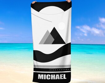 Personalized Beach Towels Custom Name Adult Summer Gift