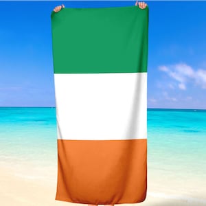 Ireland Country  National Flags Beach Towel