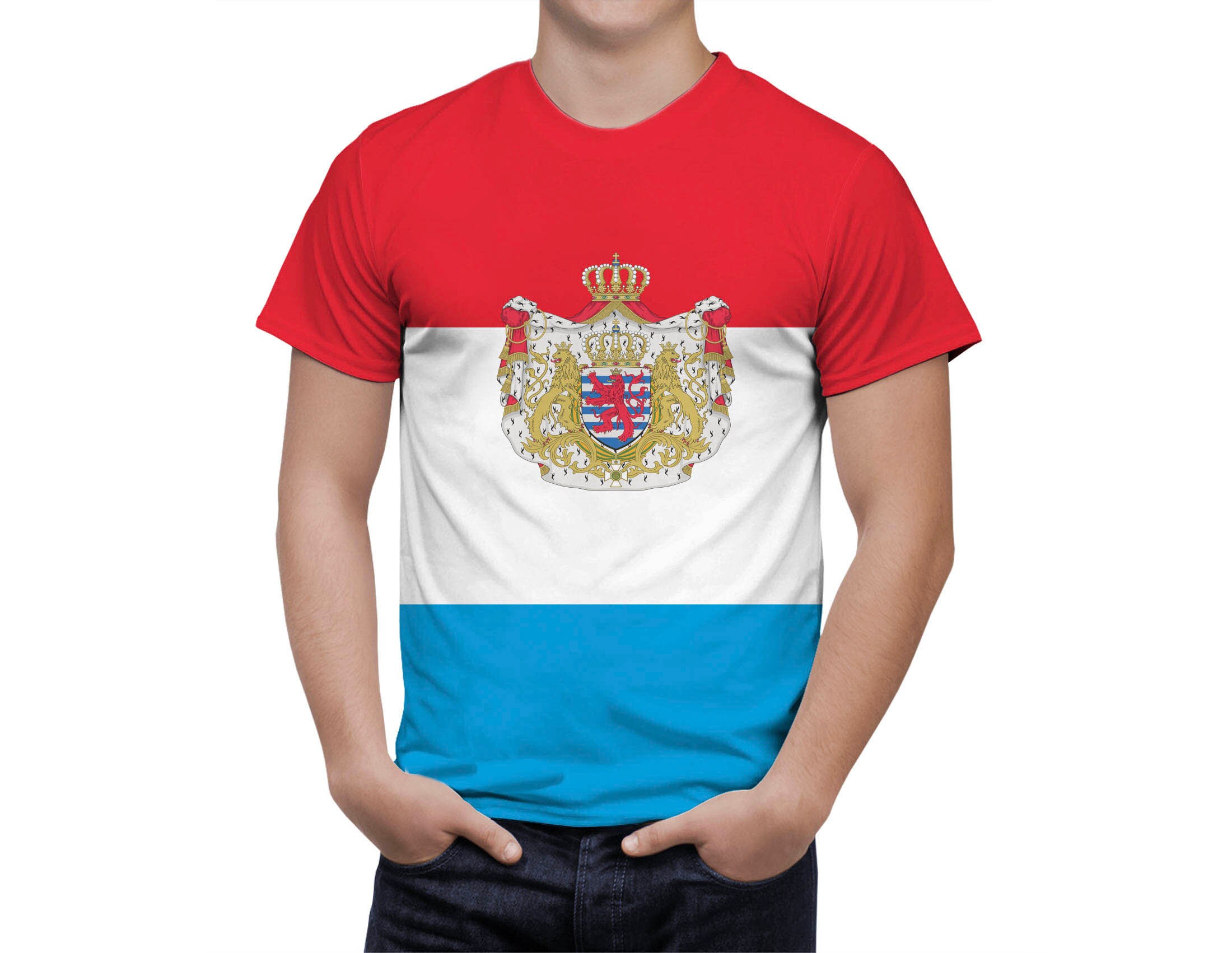 Discover Luxembourg Flag Shirt, Patriotic 3D T-Shirt