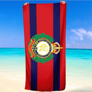 Corps of Royal Engineers British Army Flag Design Beach Towel Gift