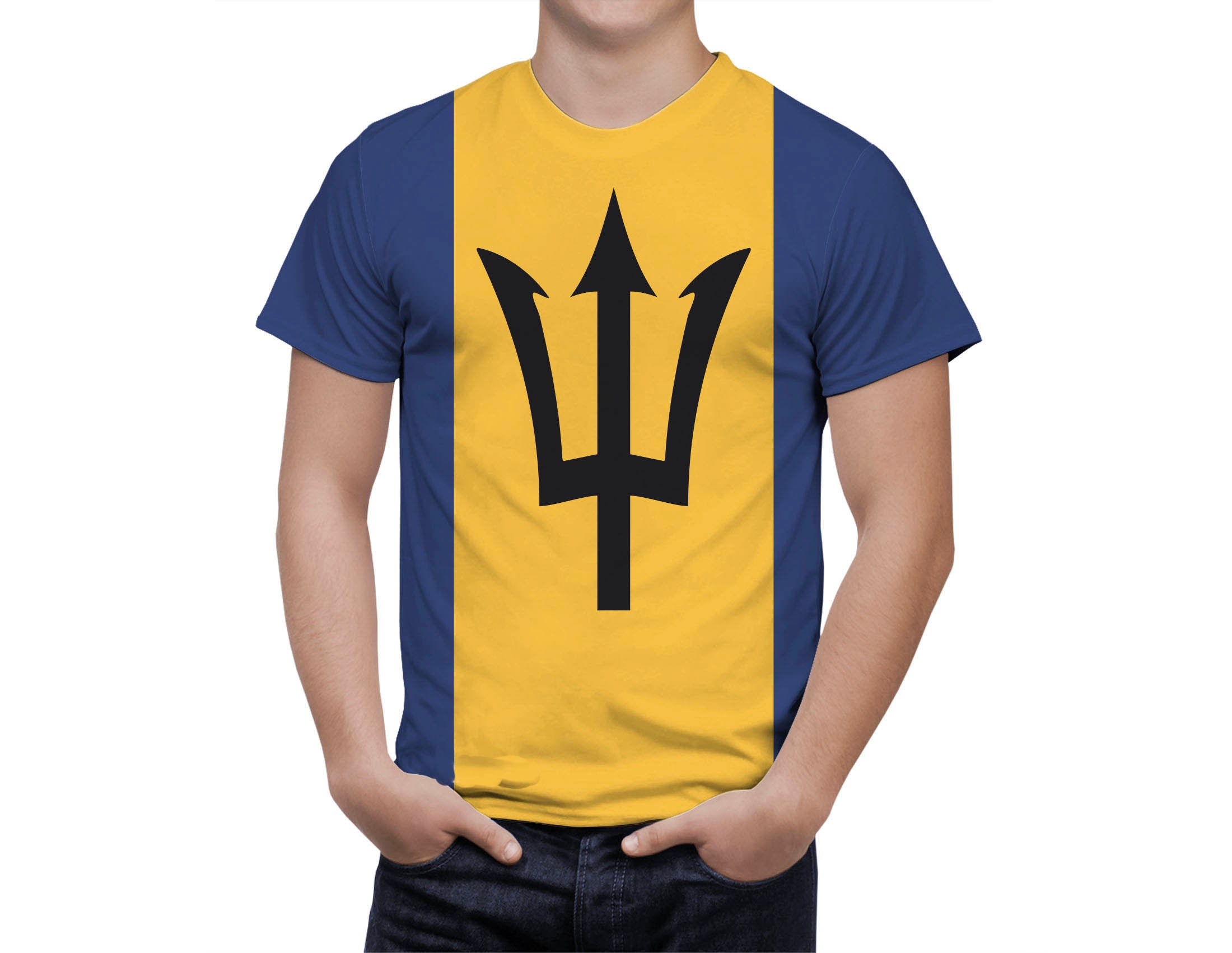 Discover Barbados Flag Shirt, Patriotic 3D T-Shirt