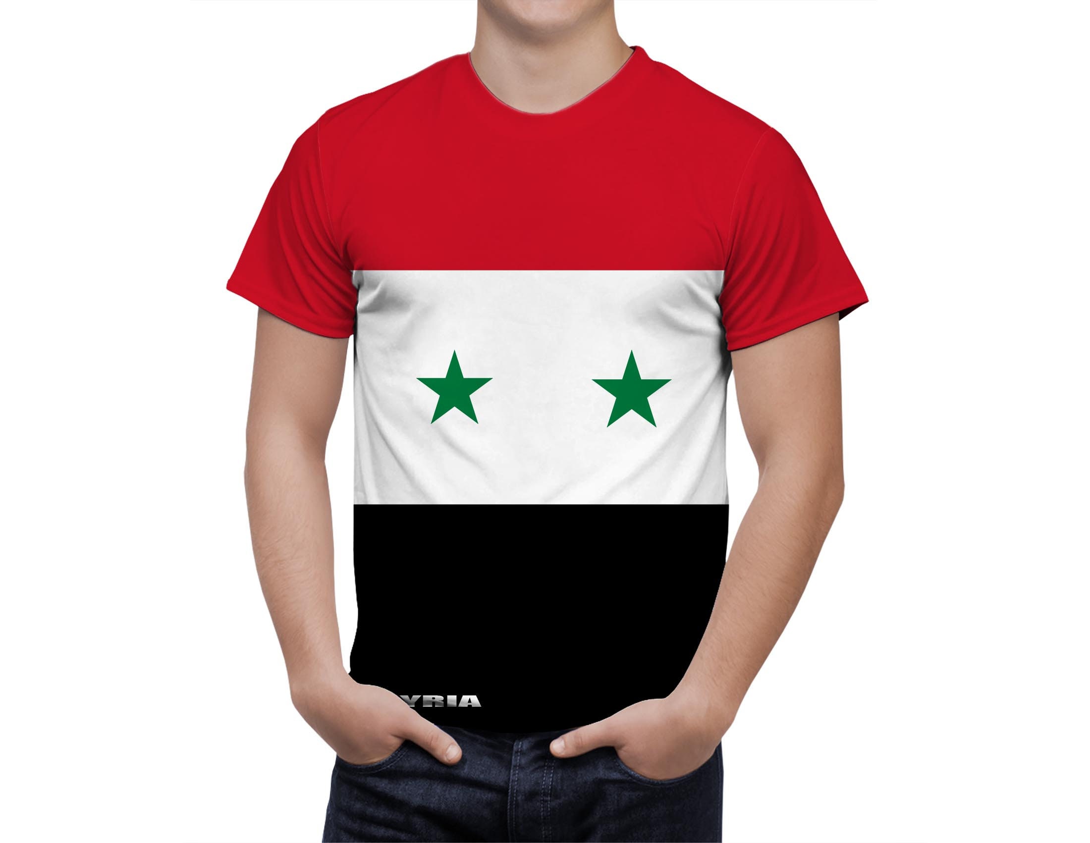 Discover Syria Flag Shirt, Patriotic 3D T-Shirt