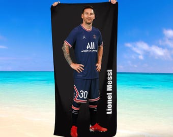 Serviette De Plage De Football Personnalisée, Serviette De