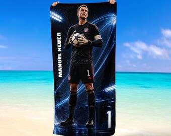 Manuel Neuer Football Player Luxury Beach Towel