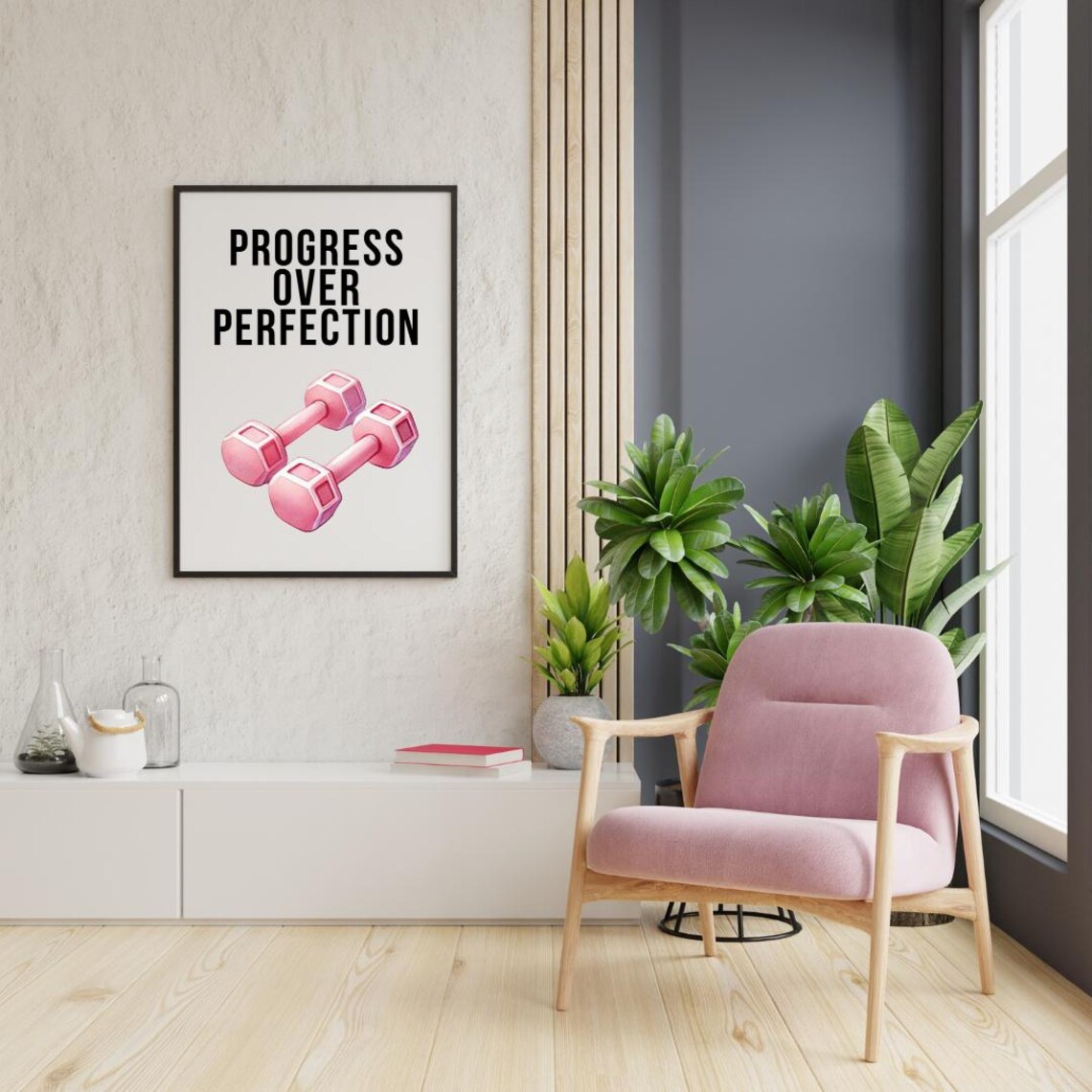 Progress Over Perfection Fitness Motivation Digital Download Printable ...