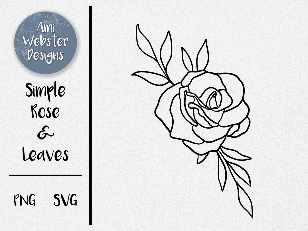 Rose SVG Cut File Four Roses Intricate Outline SVG Red -  Norway
