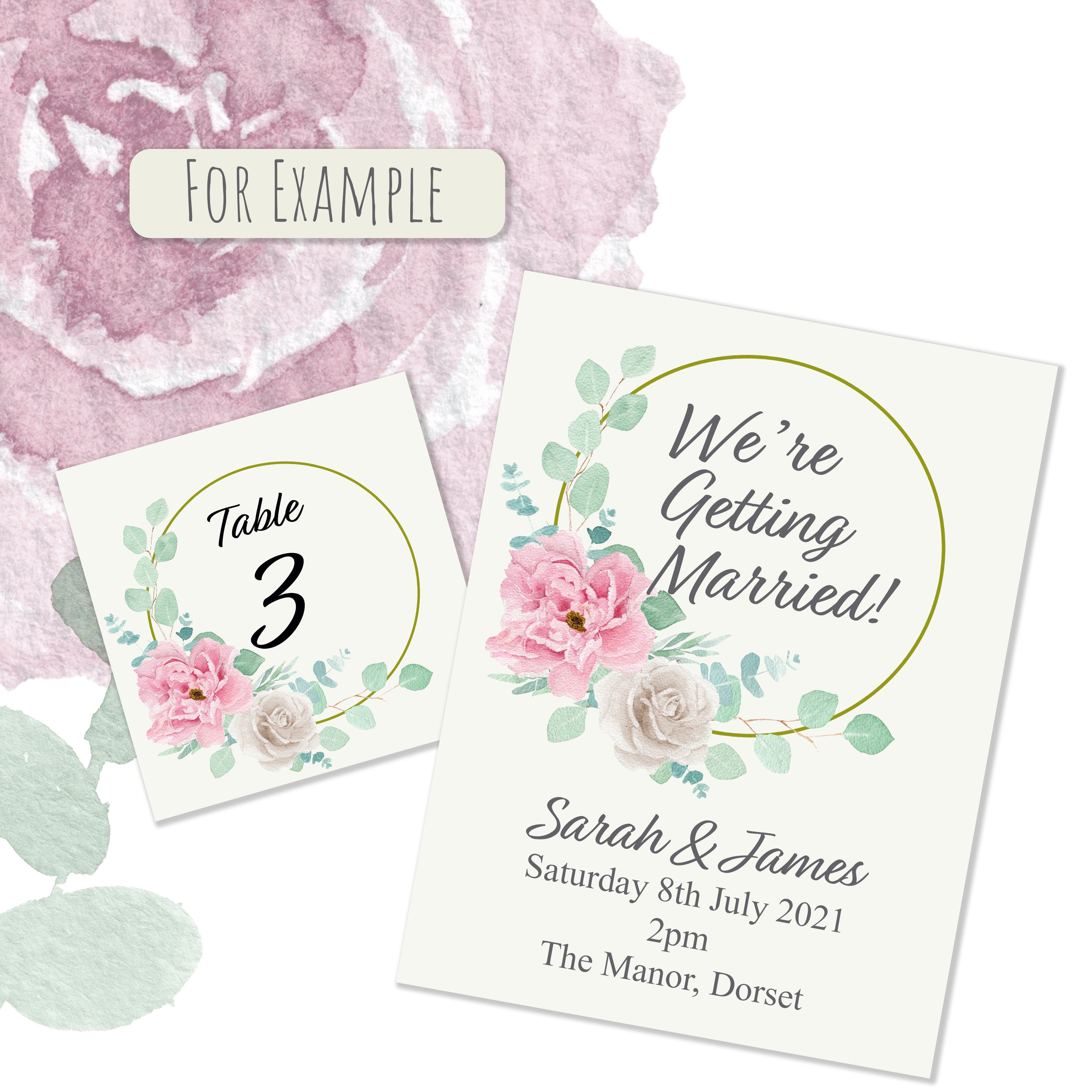 Download Watercolour Floral Hoop SVG and PNG transparent file Instant | Etsy