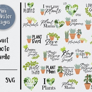 Pflanze Zitat SVG Bundle - Pflanzen SVG - Zimmerpflanze SVG - Pflanzen ClipArt - Plant Lover SVG - Pflanze Zeichen svg Bundle - Pflanze t-shirt Bundle