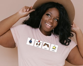 SLP AAC T-Shirt / Logopedista Boardmaker T-Shirt / Speech Tee / Speech Therapist Gift / Speech Pathologist Shirt / AAC Tee