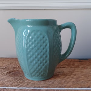 Robinson Ransbottom Teal Blue Green Stoneware Pottery Pitcher
