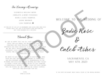 Customizable Wedding Program | Instant Download