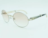 Custom Cartier Giverny Vintage C-Decor Buffalo Horn Sunglasses