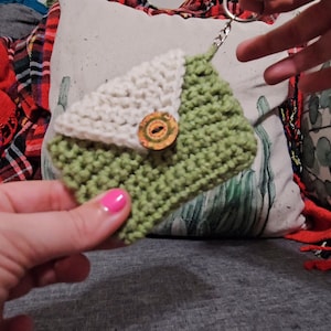Cartera de tarjeta llavero - Ganchillo - Hecho a mano