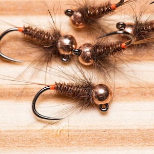 Pheasant Tail Jig Nymph - Copper Bead (3-Pack)