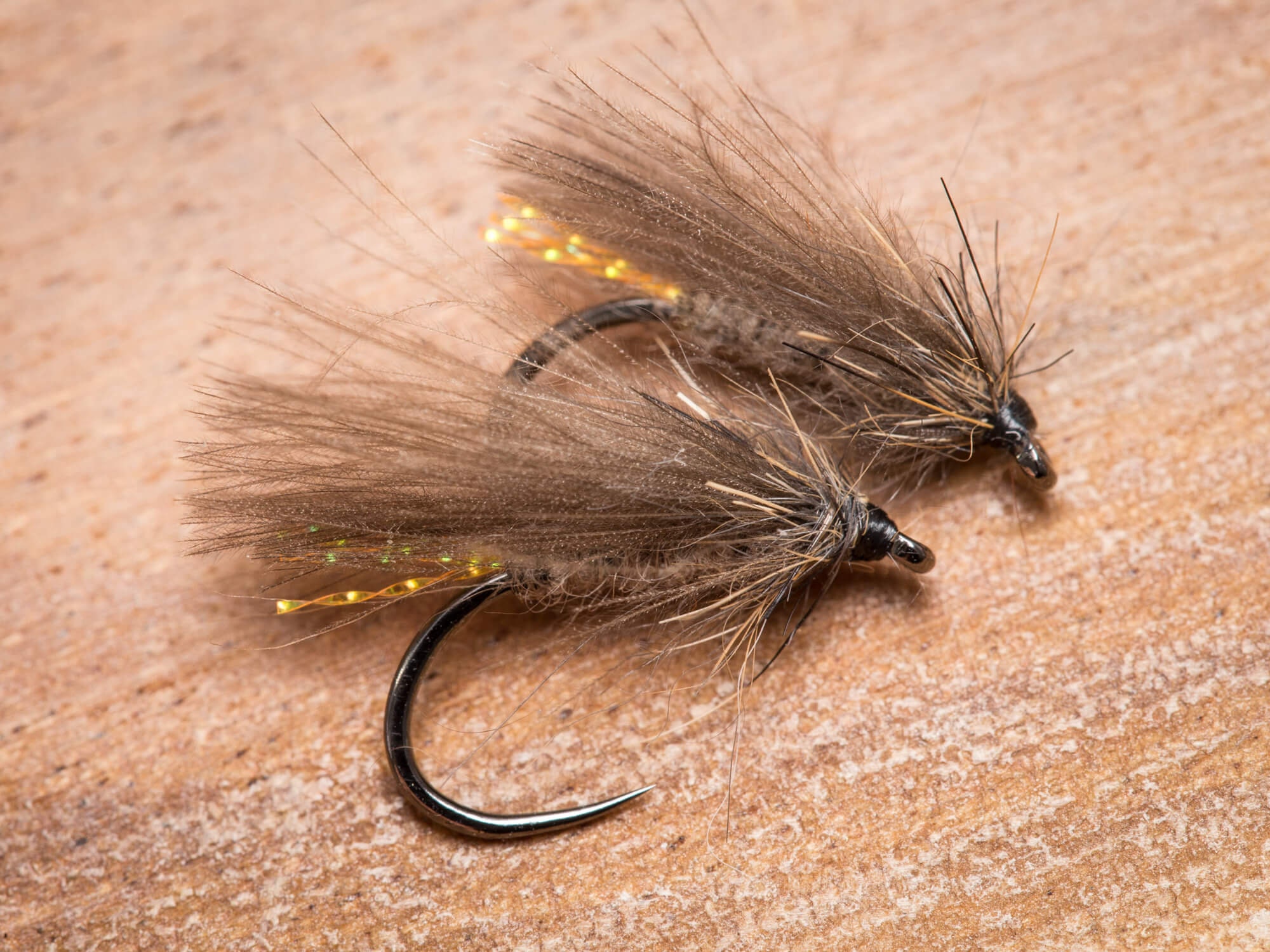 Elk Hair Caddis Fly CDC Caddis Dry Flies (6-Pack) Realistic