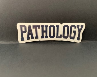 Pathology University Logo Vinyl Sticker