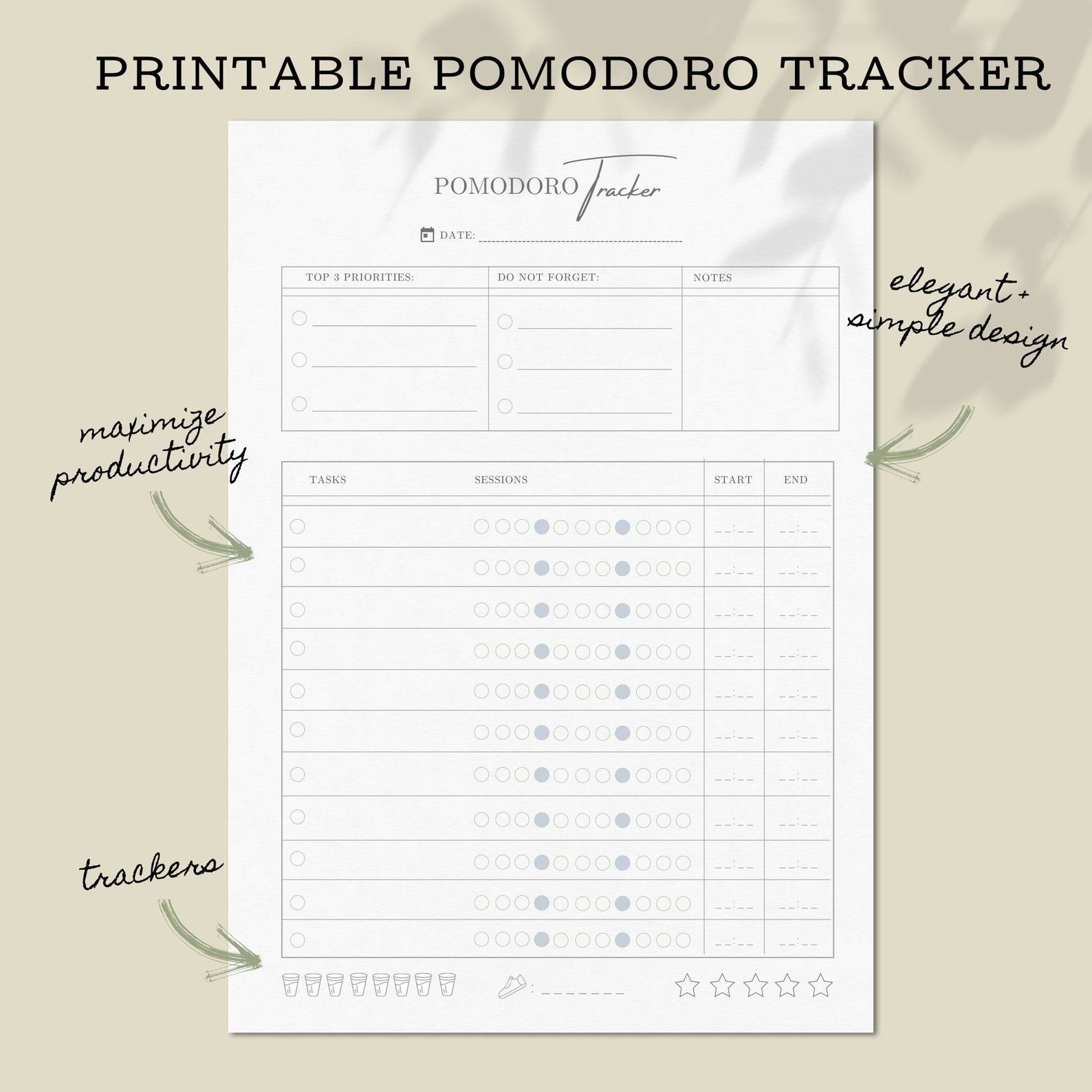 pomodoro task tracker