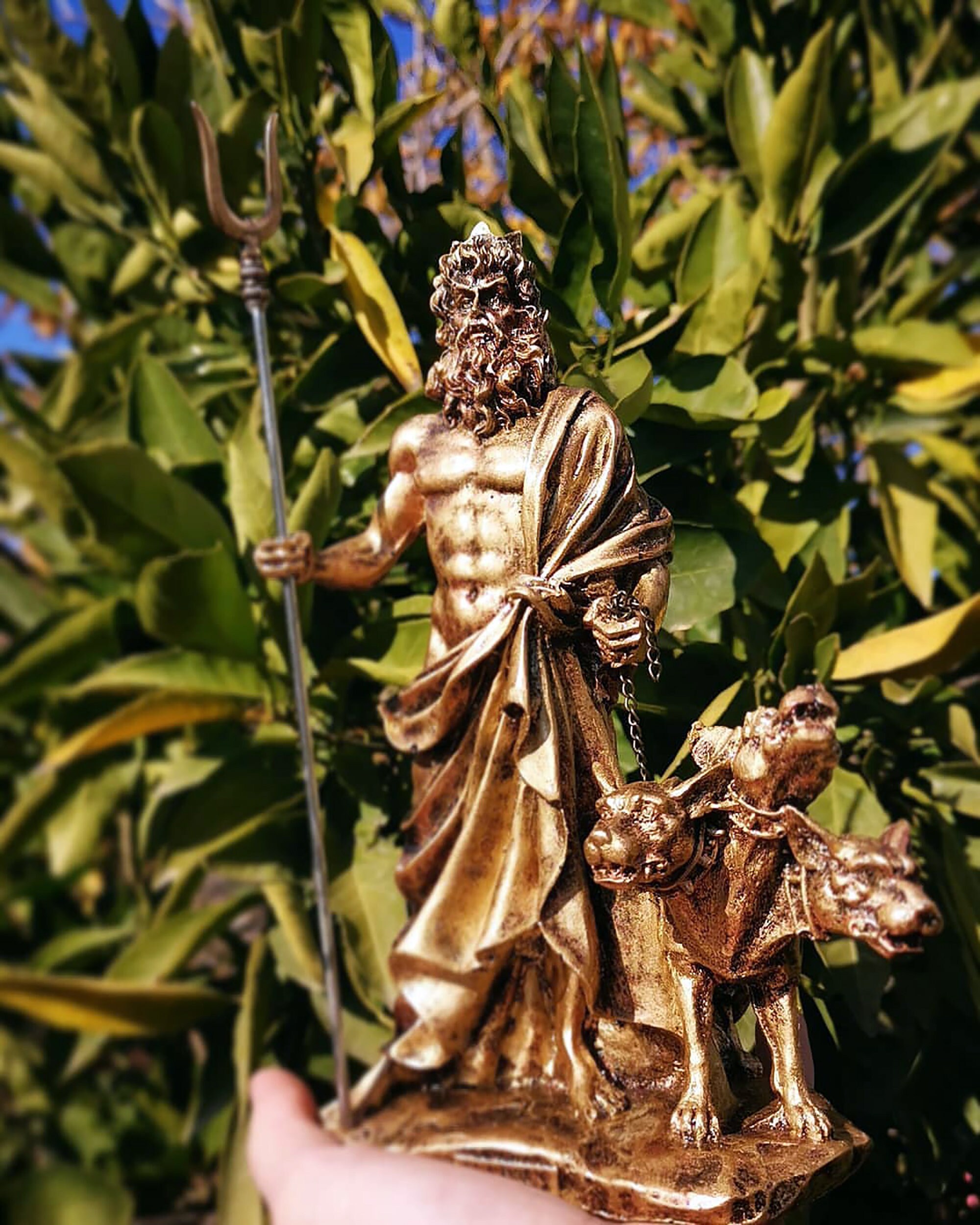 Hades Statue Greek God Cerberus Sculpture Mythological Etsy