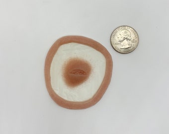 Busted Nose Prosthetic / Broken Nose / Silicone Prosthetic / Special Effects Makeup / Moulage / Mock injury / Cosplay / Fight Makeup