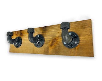 HANGY Industrial Edison Steampunk Rustic Vintage Coat Rack Stand Wall Mount for Home Retail Office Christmas Gift