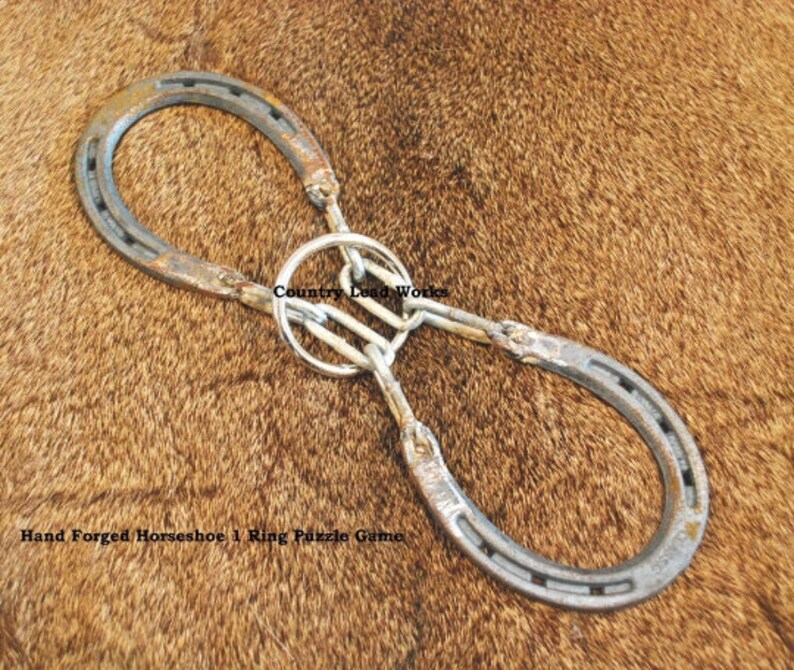 Hand Horseshoe 1 Ring Puzzle Game FREE SHIPPING Etsy