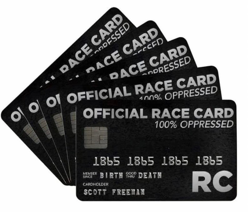 Official Race Card Two 2 Card Deal 100% Oppressed 1865 - Etsy